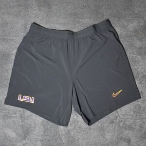 Nike LSU Tigers Dri-FIT Football Shorts Men's 2XL Anthracite Gray NWT HF8398-060